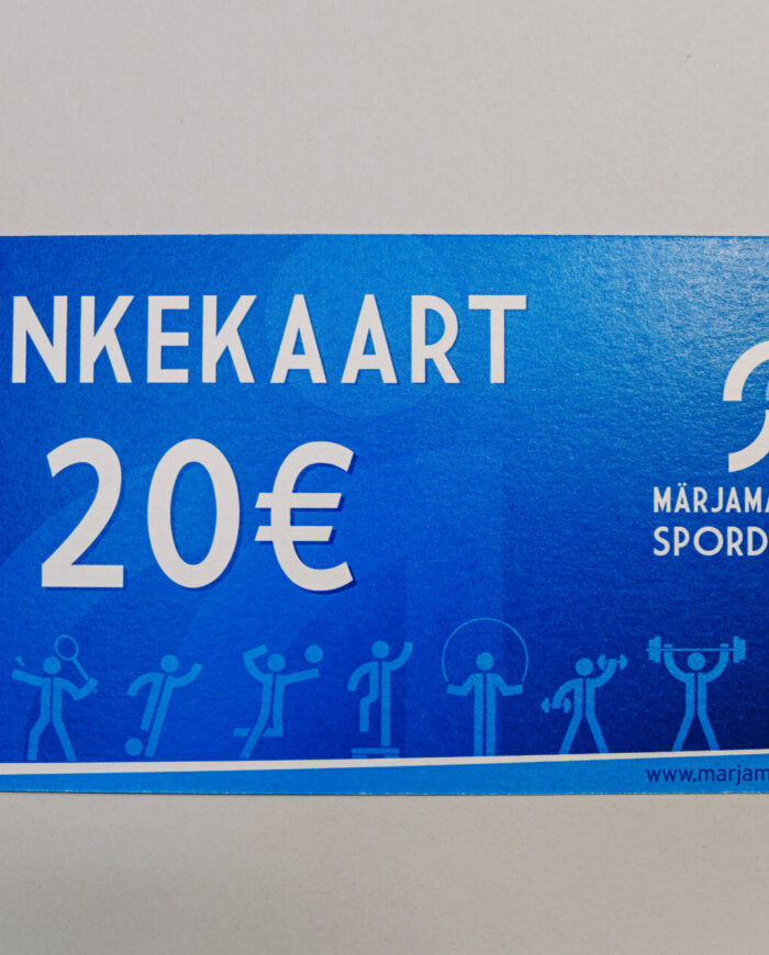 Märjamaa valla spordikeskuse kinkekaart 20 eurot