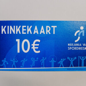 M'rjamaa valla spordikeskuse kinkekaart 10 eurot