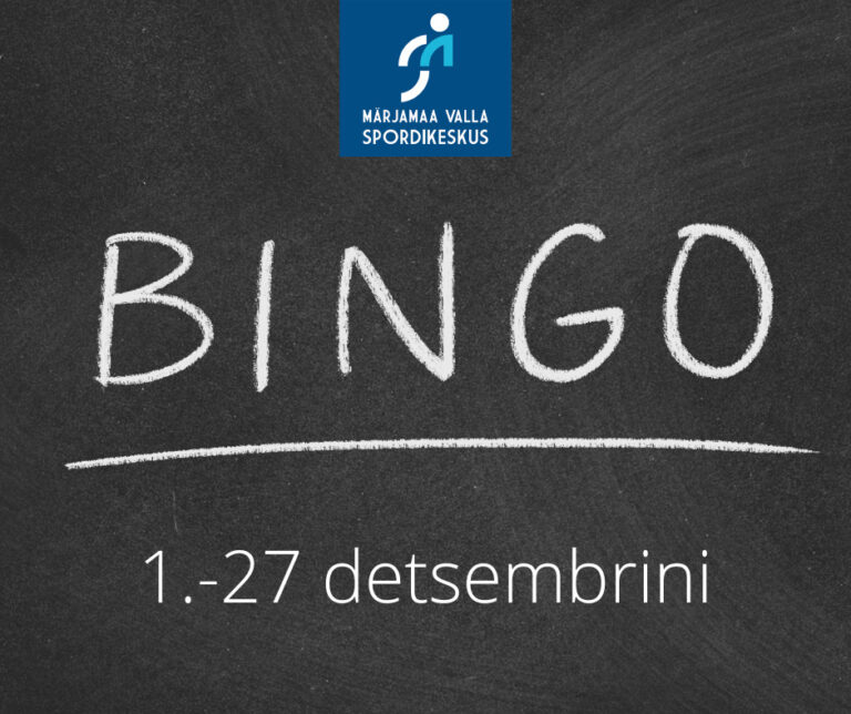 Märjamaa Valla Spordikeskus detsember 2022 Bingo
