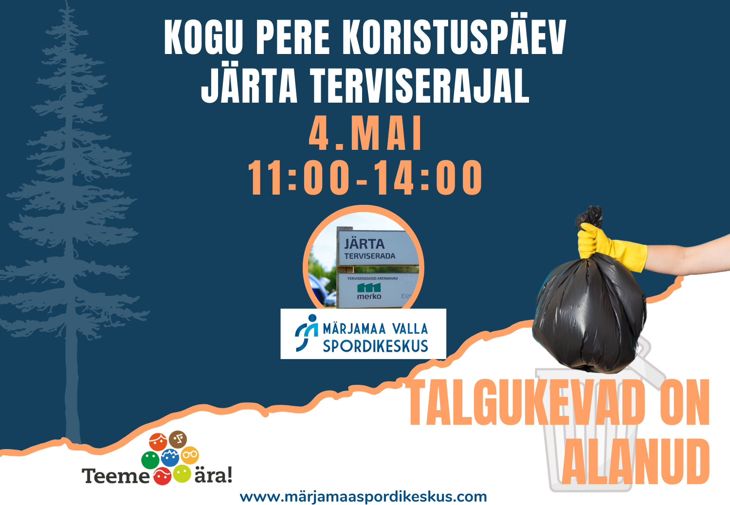 Talgukevad on alanud. Märjamaa Valla Spordikeskuis koristab Järta terviserada