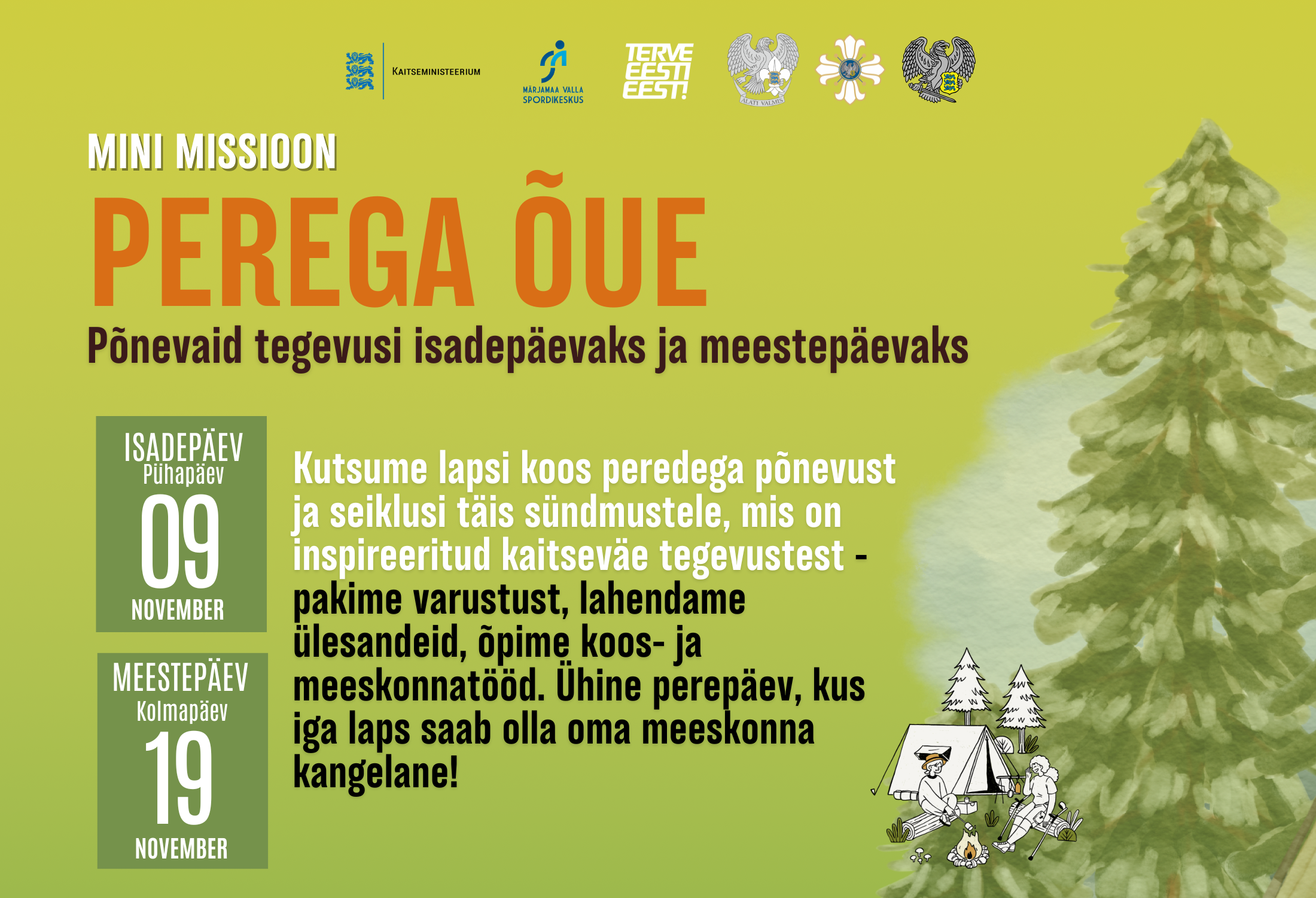 Perega õue militaarpäev 9.november ja 19.november